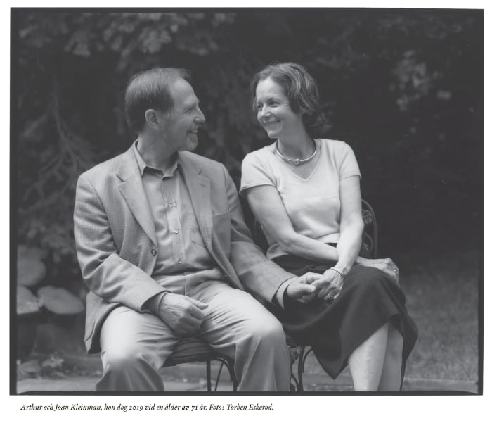 Arthur och Joan Kleinman, hon dog 2019 vid en ålder av 71 år. Foto: Torben Eskerod.